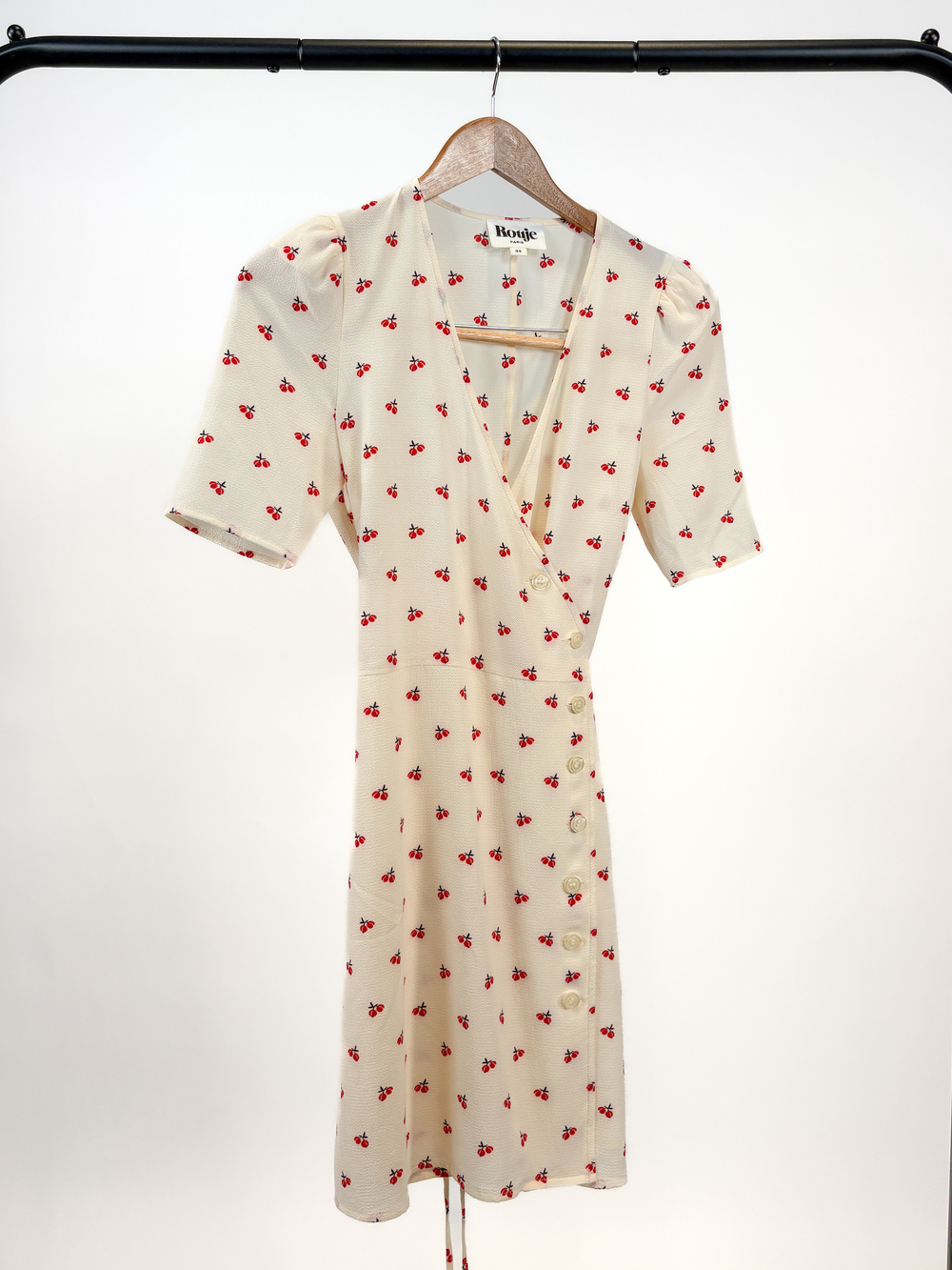 PF-1005 Rouje Gabinette Dress with Red Cherry Print